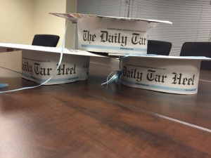 Many DTH alumni like to say they graduated from the DTH instead of UNC. Caps by design editor Jose Valle.