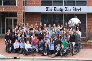 This picture of the 2012-13 DTH staff was taken Feb. 22, 2013. The editor-in-chief was Andy Thomason.