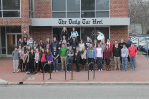 This picture of the 2014-15 staff was taken Feb. 23, 2015. The editor-in-chief was Jennifer Surane.